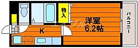 ウェーブレジデンス中仙道Ｂ  ｜ 岡山県岡山市北区中仙道2丁目（賃貸アパート1K・1階・20.93㎡） その2