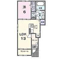 サニースクエアII  ｜ 岡山県倉敷市玉島上成（賃貸アパート1LDK・1階・50.01㎡） その2