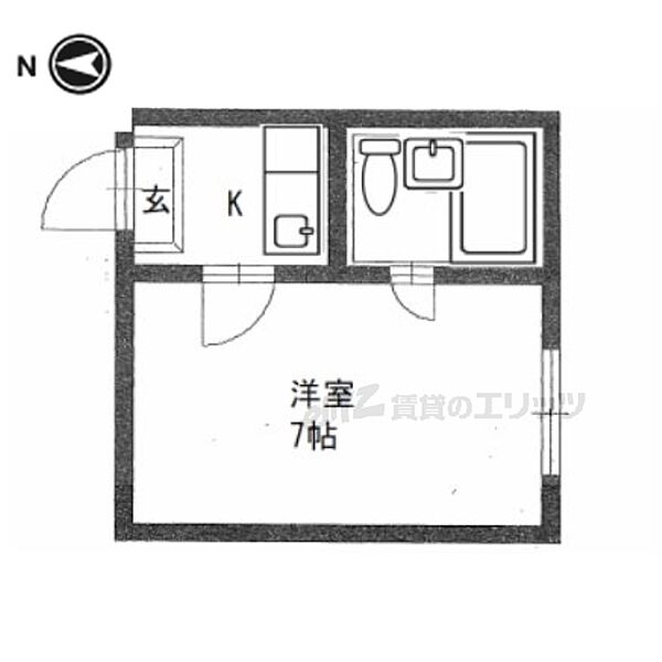 コーポ諏訪柳町 406｜奈良県奈良市柳町(賃貸アパート1K・4階・16.97㎡)の写真 その2