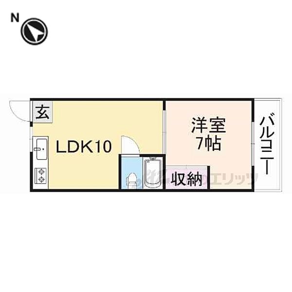 奈良県生駒市新生駒台(賃貸アパート1LDK・2階・32.40㎡)の写真 その2