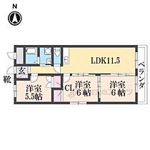 MAYUMIウエストサイド楠葉 303 ｜ 大阪府枚方市西船橋2丁目（賃貸マンション3LDK・3階・60.00㎡） その2