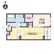 大阪府四條畷市江瀬美町（賃貸アパート1LDK・3階・45.60㎡） その2