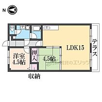 メゾンド・ライン 103 ｜ 奈良県生駒市東菜畑1丁目（賃貸マンション2LDK・1階・55.00㎡） その2