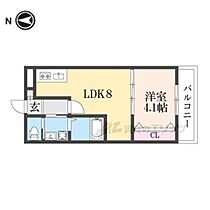 大阪府四條畷市南野1丁目（賃貸アパート1LDK・2階・35.34㎡） その2