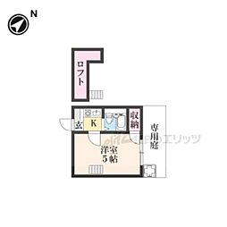 レオパレス寝屋川第3 1Kの間取図画像