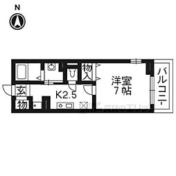 アーバンハウス 1Kの間取図画像