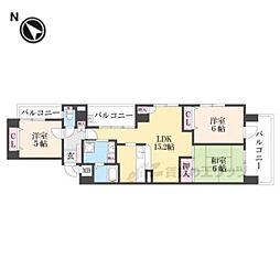 セルヴェール 3LDKの間取図画像
