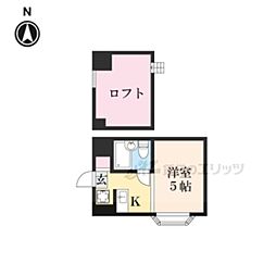 マイモア ワンルームの間取図画像