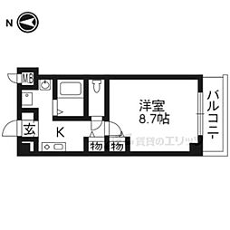 M'プラザ津田駅前11番館 1Kの間取図画像