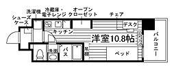 東広島市西条下見6丁目マンション 1Kの間取図画像