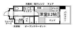 東広島市西条下見6丁目マンション 1Kの間取図画像