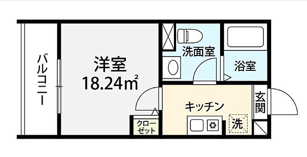 チェルシークロイスターズ ｜埼玉県さいたま市大宮区堀の内町1丁目(賃貸アパート1K・1階・18.24㎡)の写真 その2