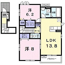 Ｋ　ファミール　I 201 ｜ 滋賀県彦根市芹川町1567番地（賃貸アパート2LDK・2階・67.43㎡） その2