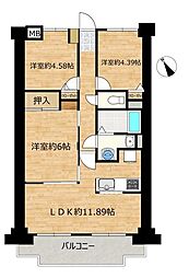 ワコーレ本庄 3LDKの間取図画像