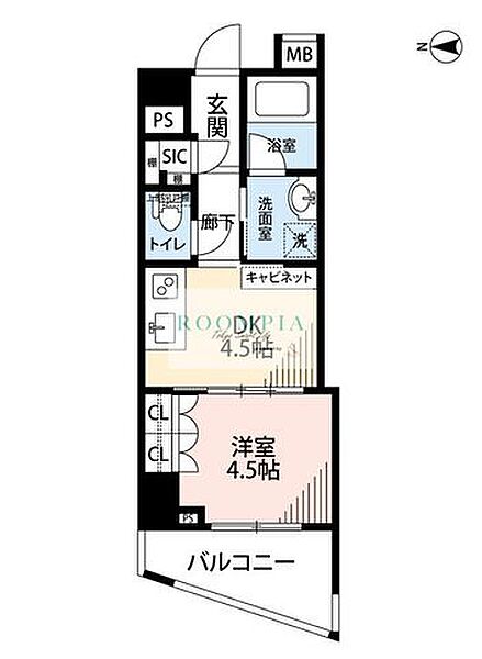 フィールU旗の台 1002｜東京都品川区西中延２丁目(賃貸マンション1DK・10階・30.02㎡)の写真 その2