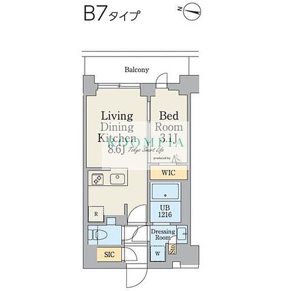 クレストコート大岡山 102｜東京都大田区南千束２丁目(賃貸マンション1LDK・1階・30.22㎡)の写真 その2