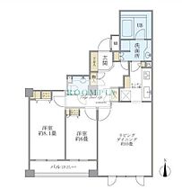 アパートメンツ東山 205 ｜ 東京都目黒区東山２丁目5-12（賃貸マンション2LDK・2階・81.30㎡） その2