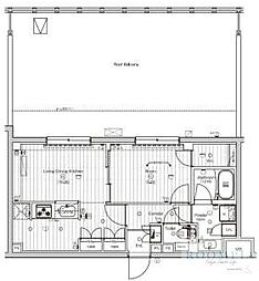 杉並区和田3丁目マンション 1LDKの間取図画像