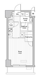 レジデンス北大塚 1Kの間取図画像