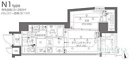ZOOM大塚 1DKの間取図画像