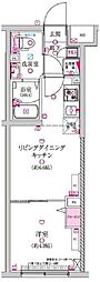 ラフィスタ豪徳寺 1DKの間取図画像