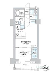 イストワール阿佐ヶ谷 1LDKの間取図画像