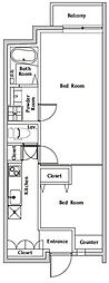 スペリオール白金台 2Kの間取図画像