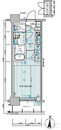 MAINSTAGE菊川 1Kの間取図画像