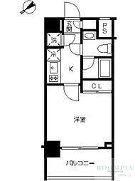 スカイコート池袋西壱番館 1Kの間取図画像