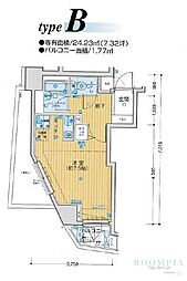 メインステージ本駒込駅前 1Kの間取図画像