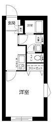 フェリデンシア住吉 1Kの間取図画像