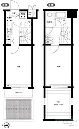 ルーブル早稲田六番館 2Kの間取図画像