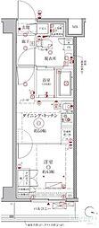 クレイシアIDZ幡ヶ谷 1DKの間取図画像