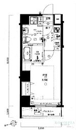 ジェノヴィア中野野方グリーンヴェール 1Kの間取図画像