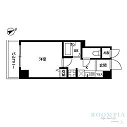 プレール上池袋 1Kの間取図画像