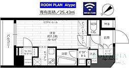 グランドコンシェルジュ西巣鴨アジールコート ワンルームの間取図画像