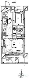 メインステージ押上4 1Kの間取図画像