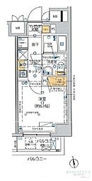 Risingplace綾瀬二番館 1Kの間取図画像