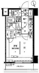 アルテシモサグラ 1Kの間取図画像