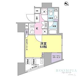 SIL西五反田 1Kの間取図画像