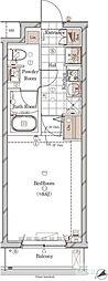 GALICIA中目黒 1Kの間取図画像
