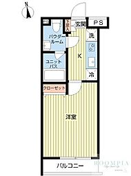 スカイコート下北沢壱番館 1Kの間取図画像