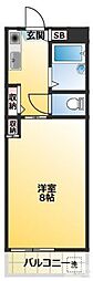 ソフィア薬師 1Kの間取図画像