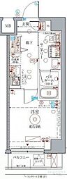 クレヴィスタ高円寺北 1Kの間取図画像