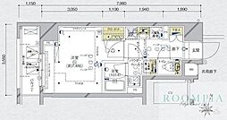 メインステージ板橋本町駅前2 1Kの間取図画像