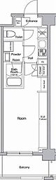 フュージョナル赤羽イースト 1Kの間取図画像