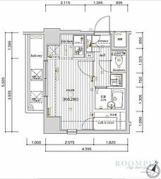 レピュア大塚 1Kの間取図画像