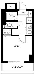メインステージ西新宿 1Kの間取図画像