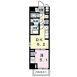 スアヴィス三ノ輪 1DKの間取図画像