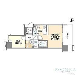 シティハウス西池袋 1LDKの間取図画像